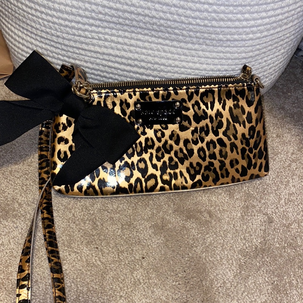 Leopard print Kate Spade cross body